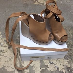 Chloe Baloo Platform Wedge Sandals - size 38 1/2